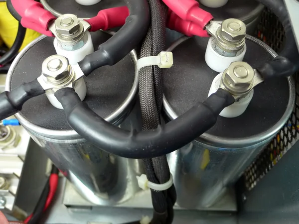 Nagyfeszültségű villamos kondenzátor — Stock Fotó