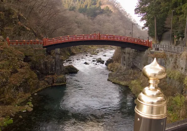 Puente rojo — Foto de Stock