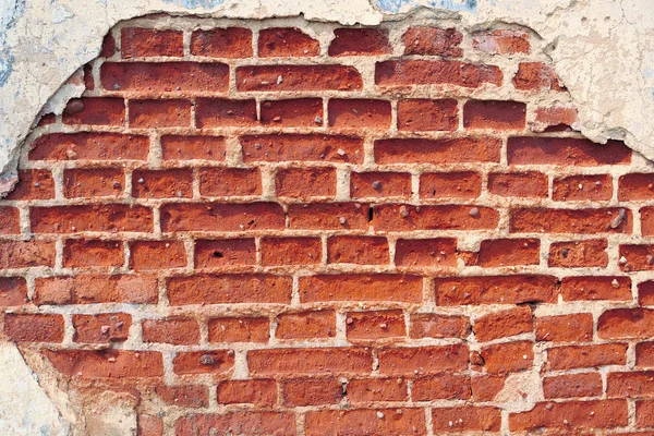 Ruínas de parede de tijolo — Fotografia de Stock