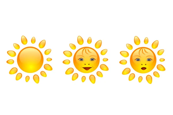 Sun smile — Stockový vektor