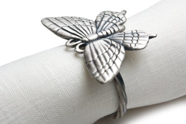 Napkin with a ring. clipart