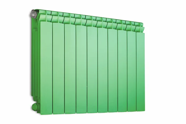 Green radiator. — Stock Photo, Image