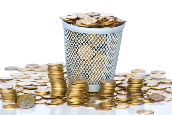 Heap of Soviet Union coins in canister. — Stock Photo, Image