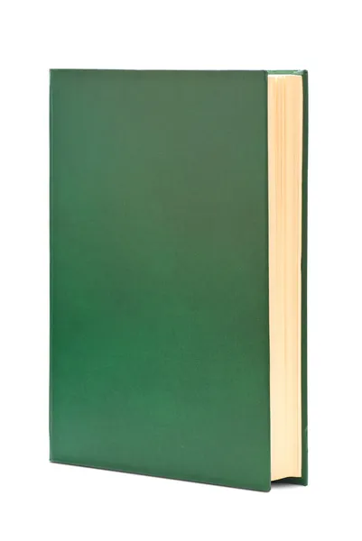 Livro grosso na capa verde — Fotografia de Stock