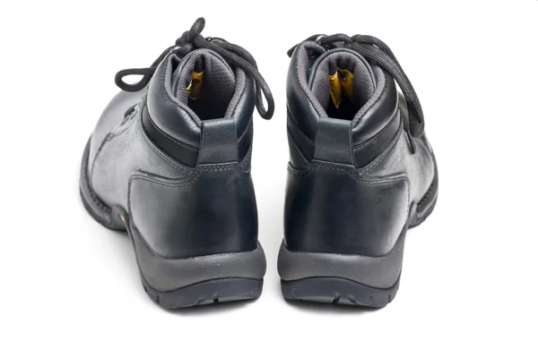 Μαύρες δερμάτινες μπότες. — Φωτογραφία Αρχείου