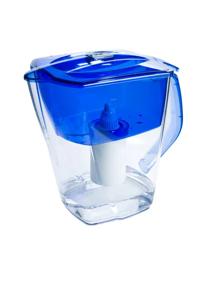Clear water filter pitcher — Stock Photo, Image