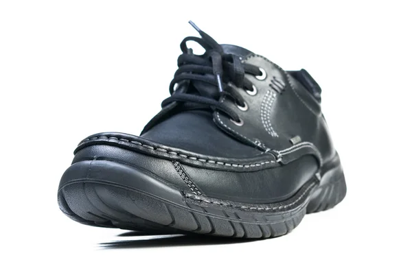 Novo sapato de couro preto . — Fotografia de Stock