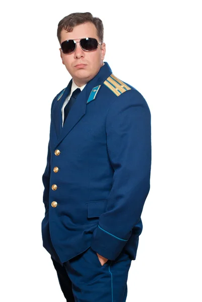 Officer van Russische strijdkrachten air — Stockfoto