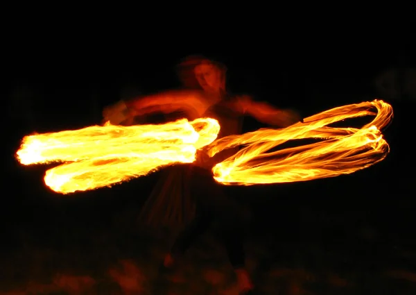 stock image Night FireShow