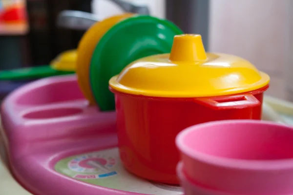 stock image Children's toy plastic utensils