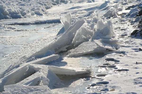 stock image Ice on Vistula river