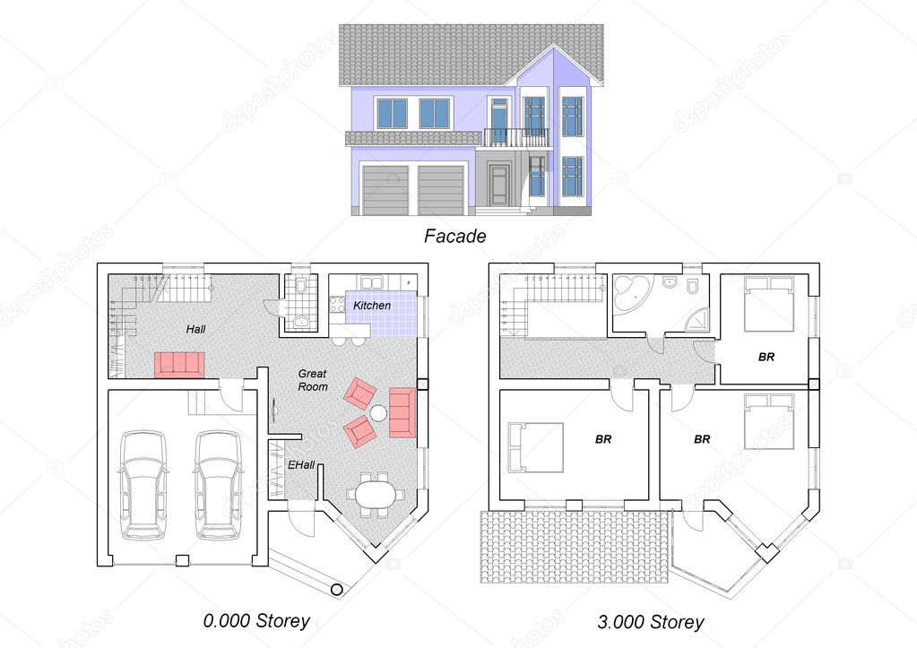 Buat Testing Doang Ada Duplex Blueprints, Ada House Plans