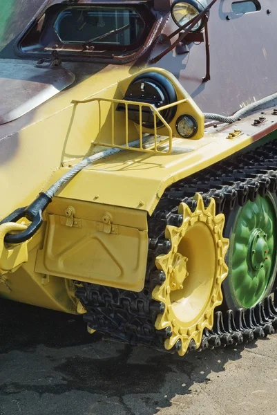 Närbild caterpillar fordon — Stockfoto