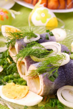 Herring rolls for easter clipart