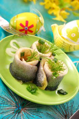 Herring rolls for easter clipart