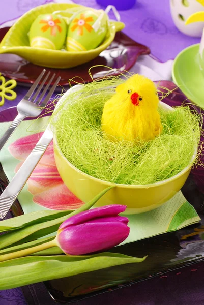 Decoración de mesa Pascua —  Fotos de Stock