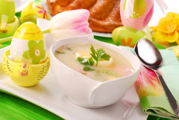 Λευκή σούπα για το Πάσχα — Φωτογραφία Αρχείου