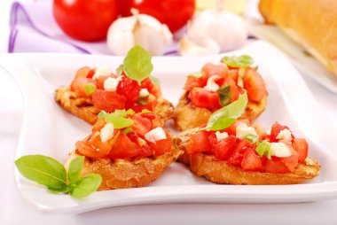 Bruschetta clipart