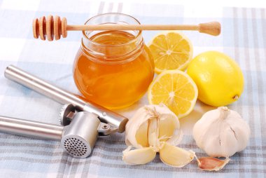 Honey,garlic and lemon clipart