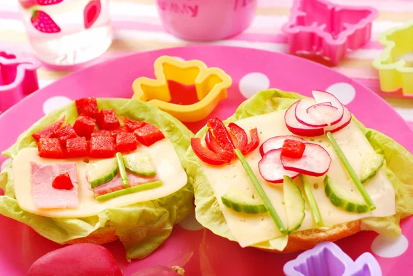 Spring breakfast for child — Stock Photo, Image