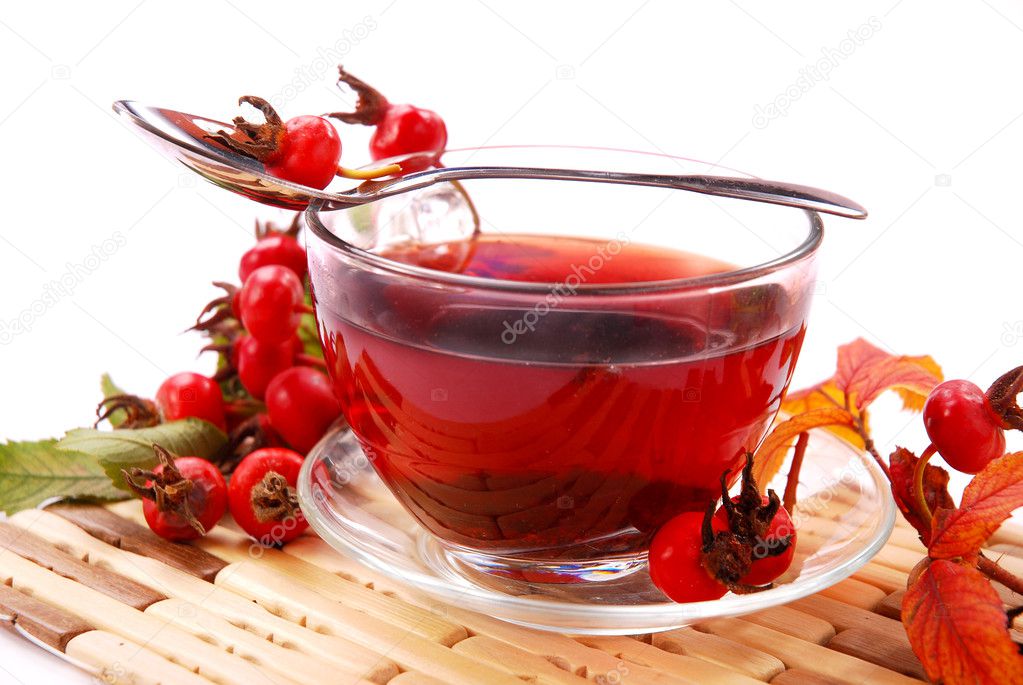 Cup of rosehip tea