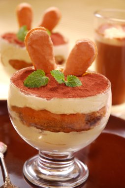 Tiramisu dessert clipart