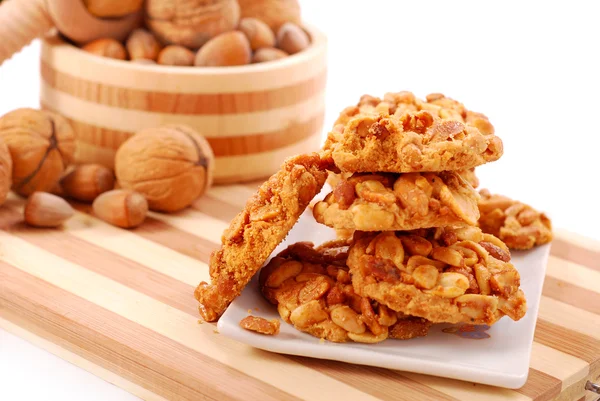 Homemade nuts cookies — Stock Photo, Image