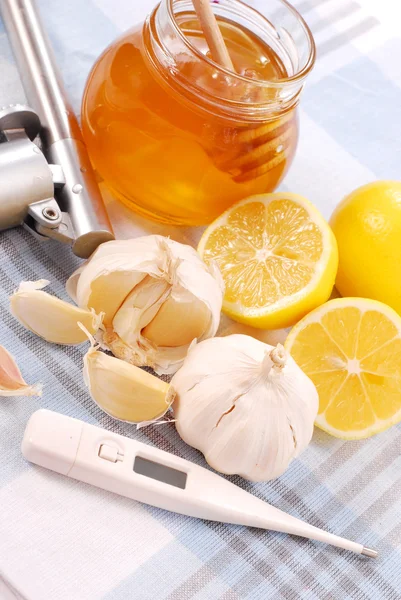 Miel, ajo y limón —  Fotos de Stock