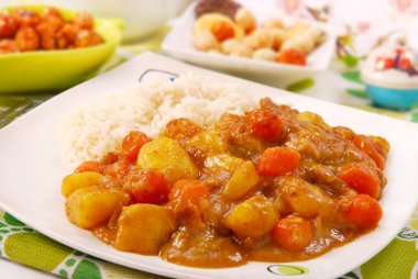 Japanese curry rice clipart