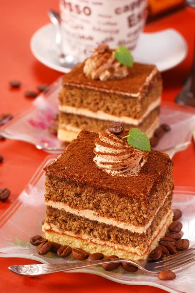 카푸치노 케이크 — 스톡 사진