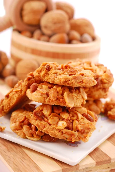 Homemade nuts cookies — Stock Photo, Image