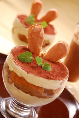 Tiramisu dessert clipart