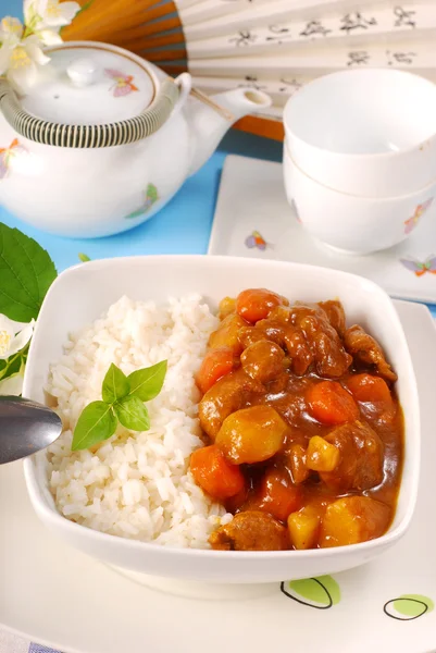 Japanse curry rice — Stockfoto