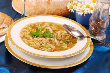 Traditional tripe soup (flaki) clipart
