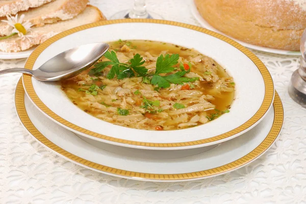 Traditional tripe soup (flaki) — Stock Photo, Image