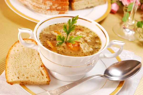 Tradiční dršťková polévka (flaki) — Stock fotografie