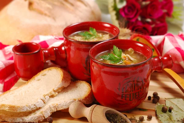 Polish tripe soup (flaki) — Stock Image Polish tripe soup (flaki) Royalty Free Stock Images