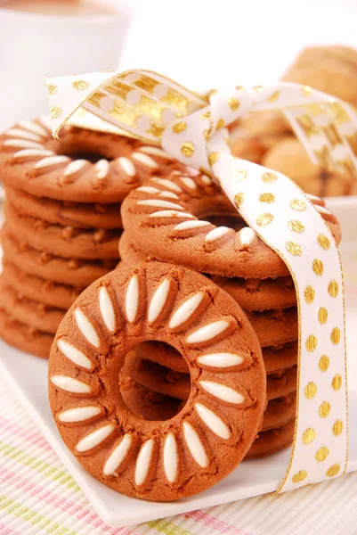 Sweet cookies and coffee — Stock Photo, Image