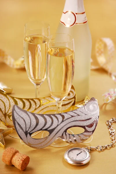 Champán para Año Nuevo — Foto de Stock