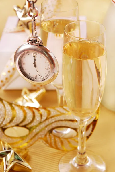 Шампанське на Новий рік — стокове фото