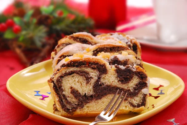 Vallmo tårta i julklapp — Stockfoto