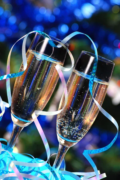 Glasögon med champagne — Stockfoto