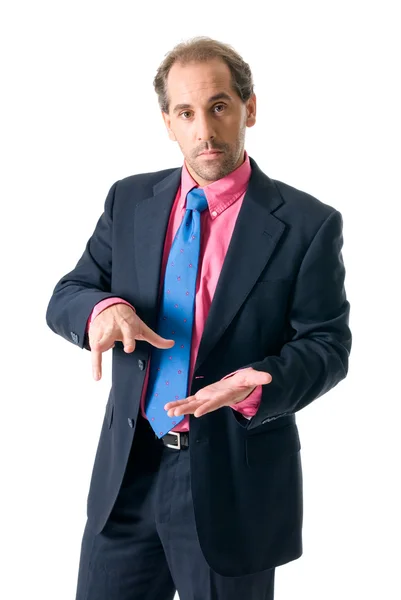 Businessman looking seriously — Stock Photo, Image