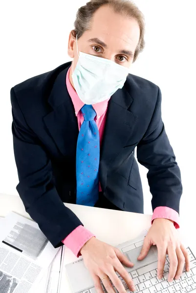 Flu prevention at work — Stock Photo, Image