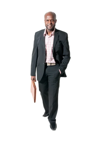 Feliz hombre de negocios africano sonriendo — Foto de Stock