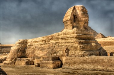 HDR image of The Sphinx at Giza. Egypt. clipart