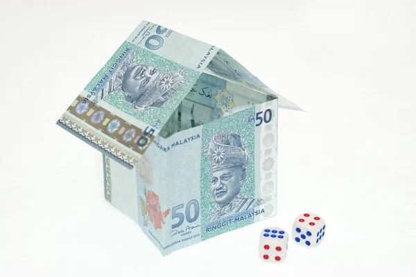 Maleisië geld huis — Stockfoto