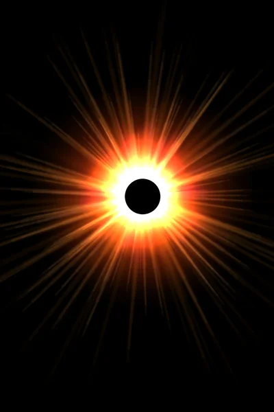Eclipse solar abstrato — Fotografia de Stock