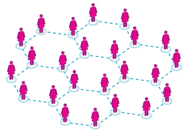 Глобальна ілюстрація розповсюдження жінок у векторі — стоковий вектор