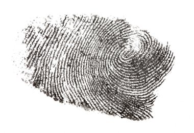 Isolated finger print clipart